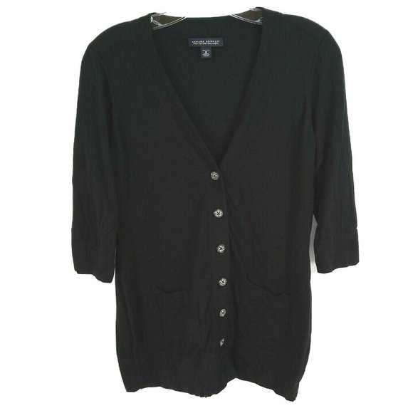 Banana Republic Sweaters - Banana Republic Pet M Black Silk Cotton Cashmere